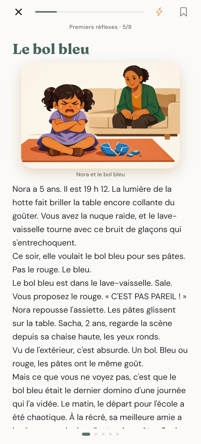 Parent Dojo - Contenu de chapitre